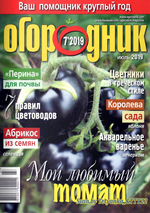 журнал Огородник №7 за июль 2019
