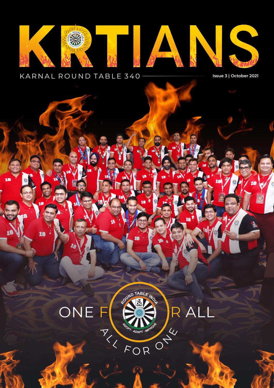 Karnal Round Table 340 - KRTians Magazine - Issue 3 | October 2021