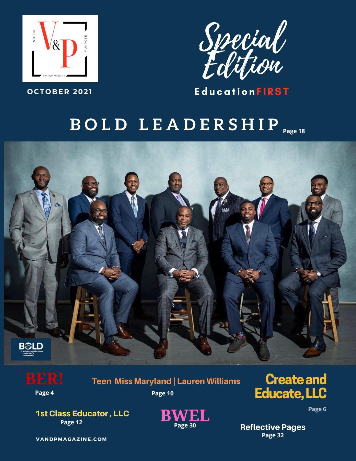 V&P LifeStyle Magazine October 2021 EducationFIRST Special Edition