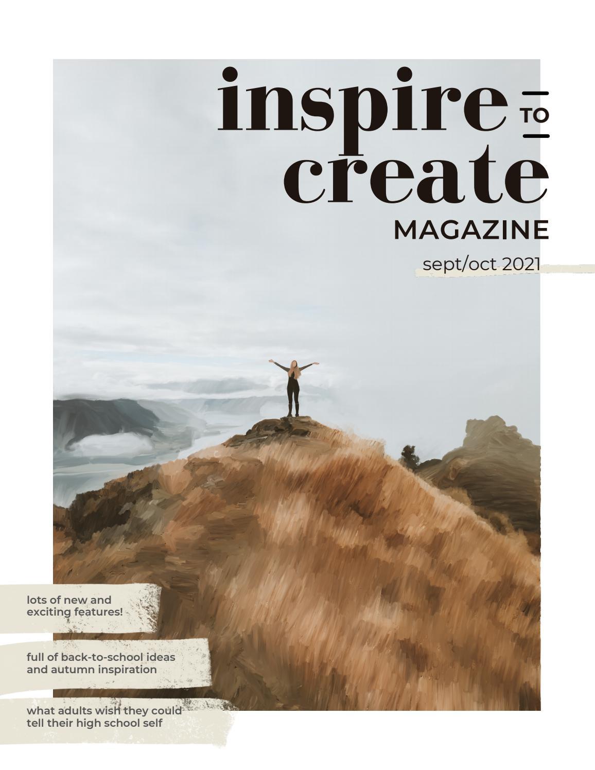 inspire to create magazine sept/oct 2021