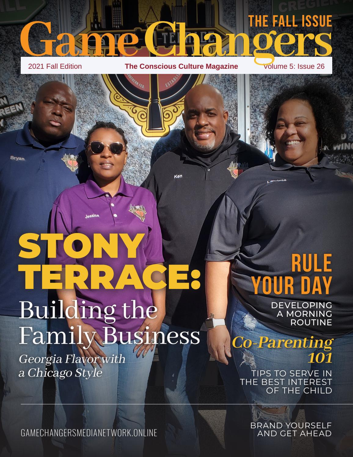 Game Changers Magazine 2021 Fall Edition Featuring Stony Terrace