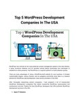 Читать журнал Top 5 WordPress Development Companies In The USA