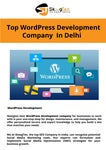 Читать журнал Top WordPress Development Company  in Delhi
