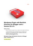Читать журнал Wordpress Plugin with Backlink Directory for Blogger users - Version 22.3.31.
