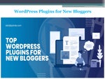 WordPress Plugins for New Bloggers