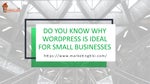 ������ ������ Do you know why WordPress is ideal for small businesses?