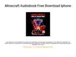   Minecraft Audiobook Free Download Iphone