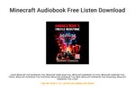   Minecraft Audiobook Free Listen Download