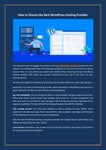 best wordpress hosting
