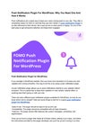 Push Notification Plugin For WordPress