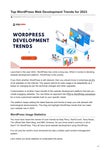 Top WordPress Web Development Trends