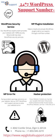 24*7 WordPress Support Number-