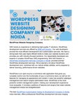 WordPress website designing company
