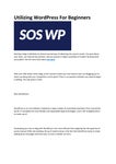 SOS WP - Guide WordPress E Assistenza Siti Web