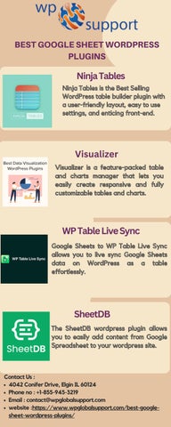 Best Google Sheet WordPress Plugins
