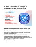 ������ ������ A Detail Comparison of Managed vs Shared WordPress Hosting | 2022 �