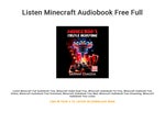 Listen Minecraft Audiobook Free Full