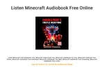 Listen Minecraft Audiobook Free Online