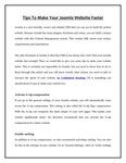Tips To Make Your Joomla Website Faster