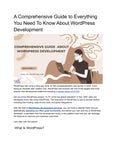 A detailed guide to Wordpress Development
