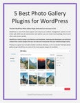 ������ ������ 5 Best Photo Gallery Plugins for WordPress