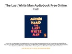 The Last White Man Audiobook Free Online Full