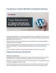 Cheap WordPress Hosting Providers