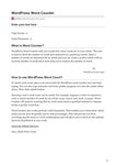 WordPress Word Counter