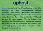 Get Quick WordPress Maintenance Service at upHost