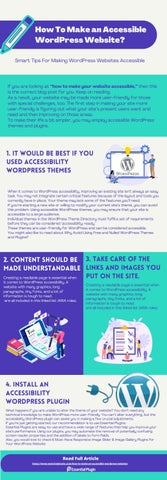 A Quick WordPress Guide: How To Make an Accessible WordPress Website?