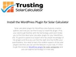 Install the WordPress Plugin for Solar Calculator