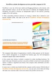 wordPress website development services in UK
