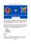 Magento Vs Joomla : What's your take on these ?