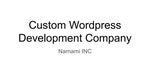 The Best Custom WordPress Development Company
