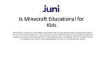 Is Minecraft Educational for Kids