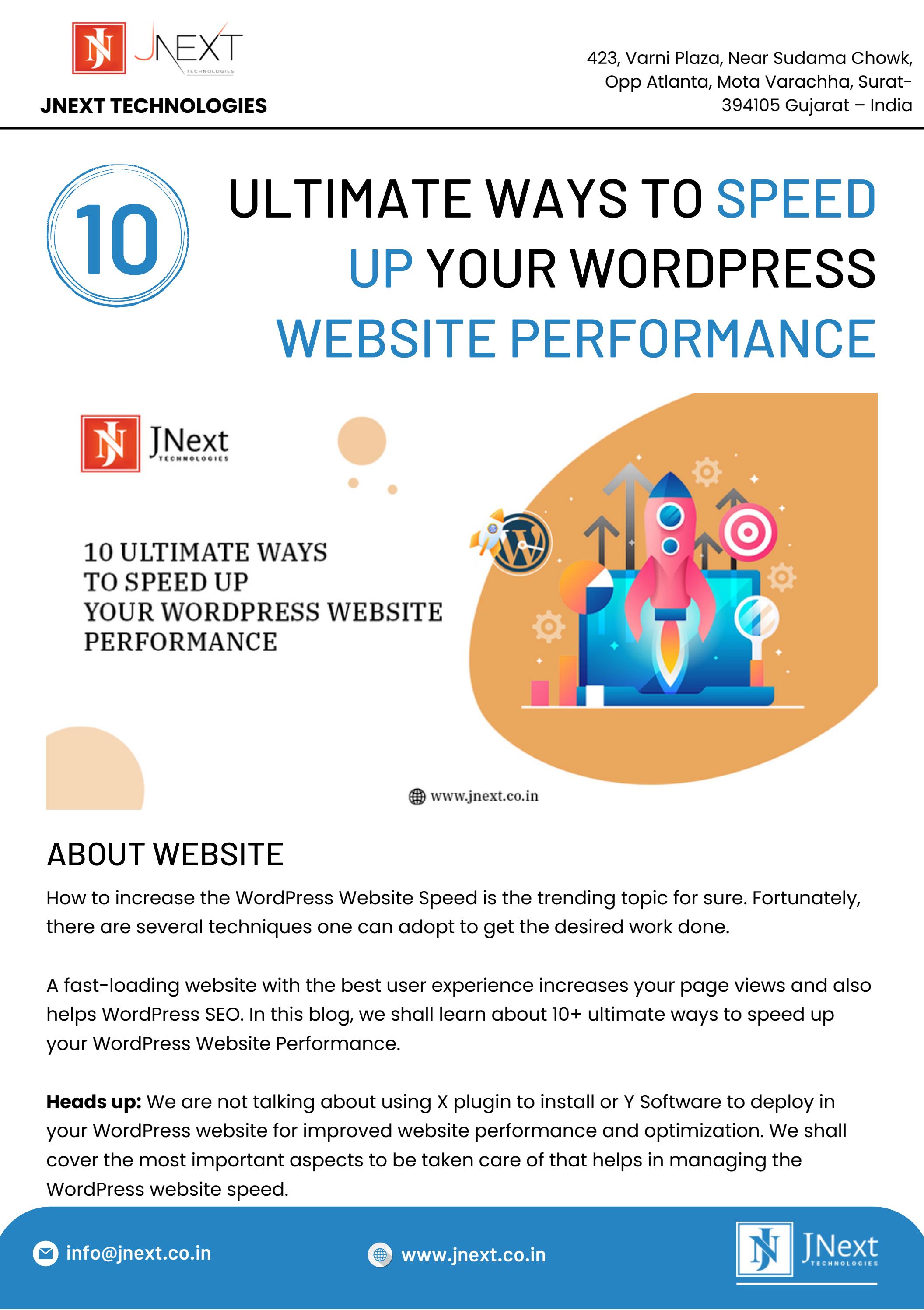 10 Ultimate Ways To Speed Up Your WordPress Website Performance