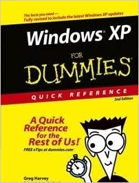 Windows XP for Dummies Quick Reference by Greg Harvey