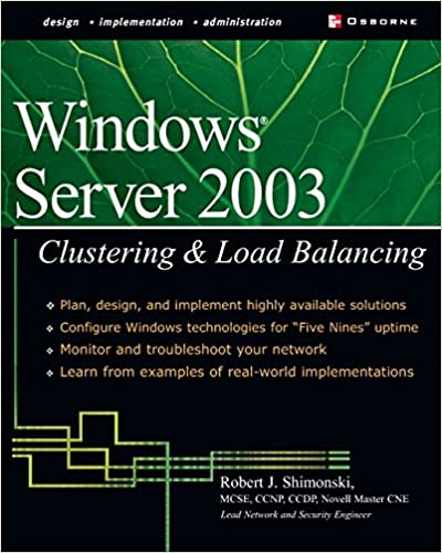 Windows Server 2003 Clustering & Load Balancing by Robert Shimonski