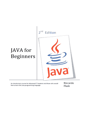 JAVA for Beginners 2nd Edition by Riccardo Flask